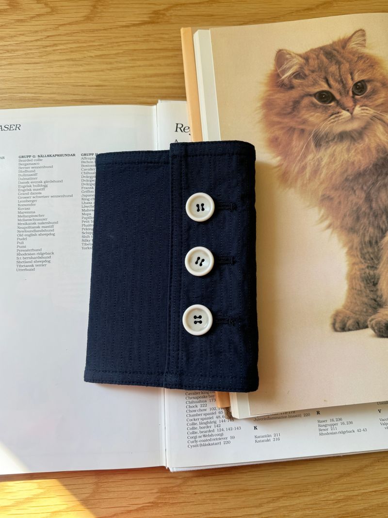 Cosymosy Cosy Button Note - Indigo