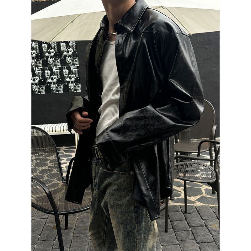  [F/W] Western leather shirts jacket(2color)