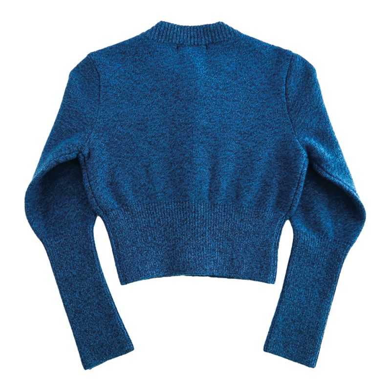 ALPACA SLIM CARDIGAN - BLUE NIGHT