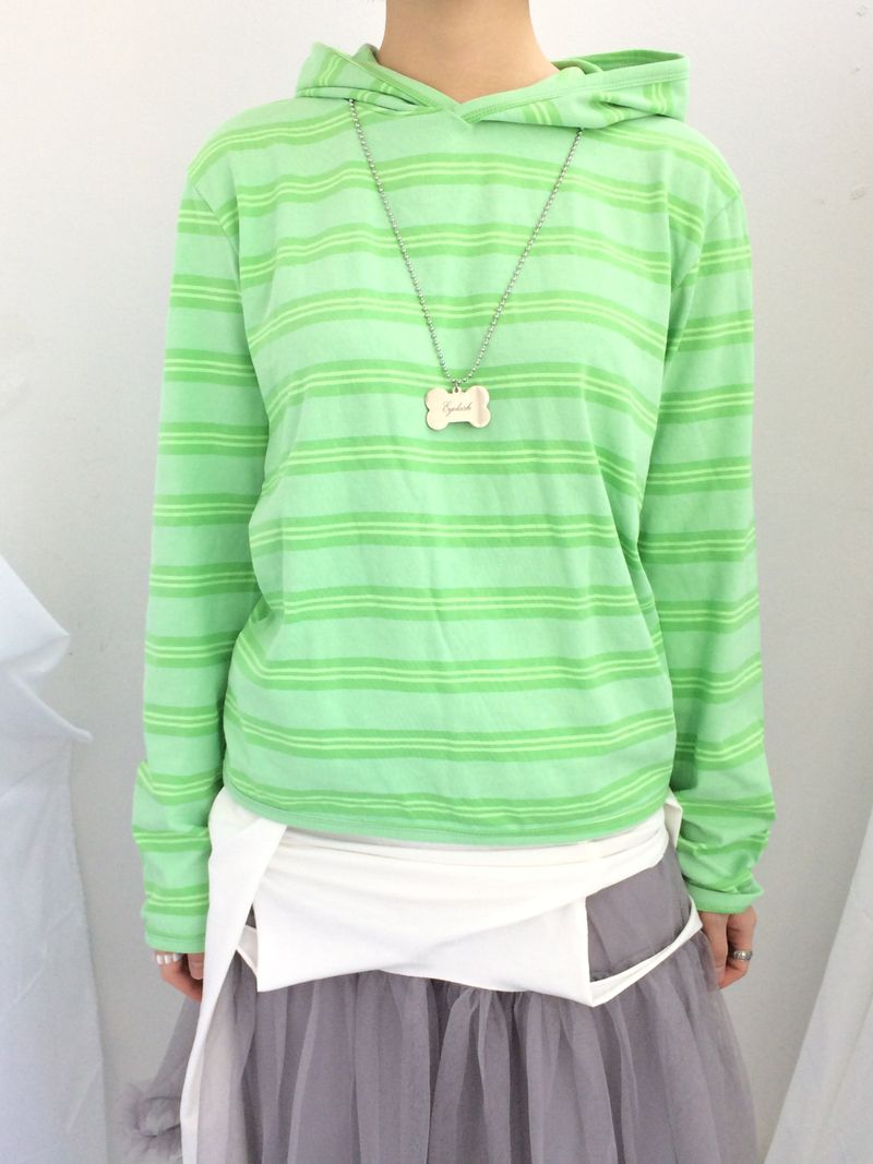 Stripe Lime Hood
