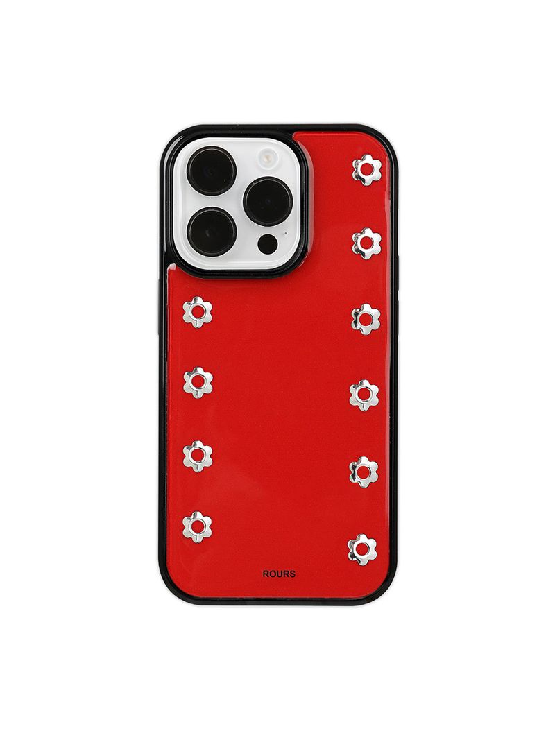 ROURS(ラウォルズ)の「daisy line stud case (red)(Smartphone Accessories)」