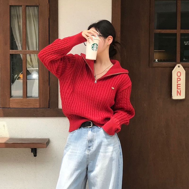 BEIDELLI（ベイデリー）の「[BELLIDE MADE] ケーブルハーフジップアップニットウィズペンダント（トップス）」
