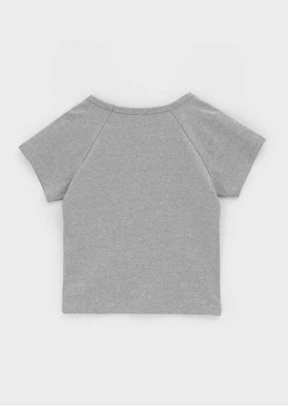 [B-BASIC] Standard Nagrang U-neck Short Sleeve T-shirt (2SIZE)