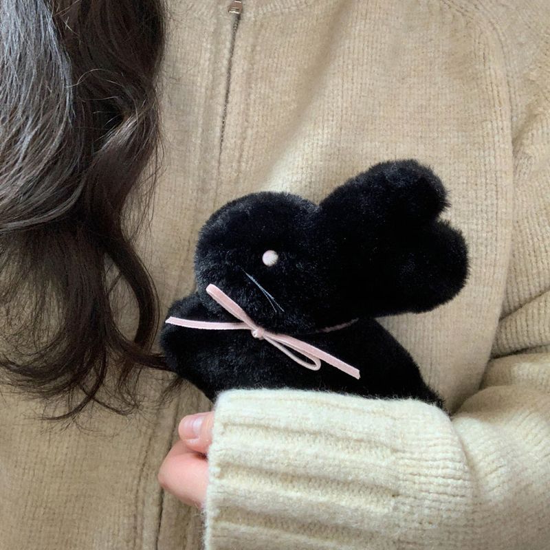 Bunny Popo Hug Doll (black)
