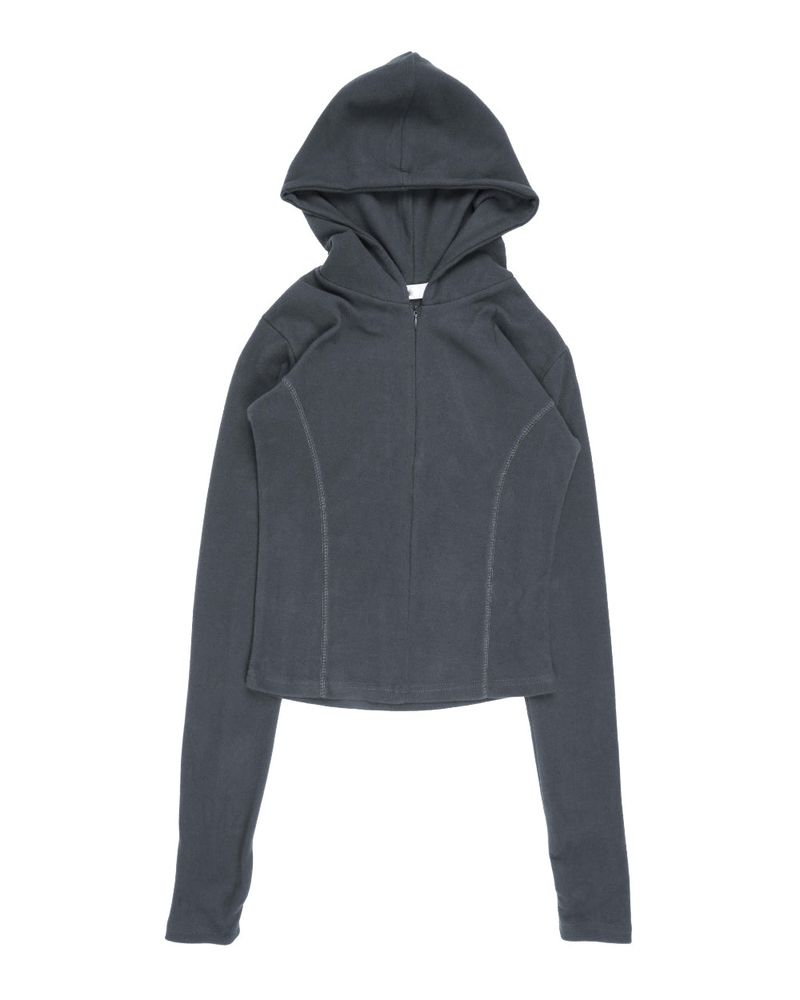  LINE HOOD HALF ZIP-UP