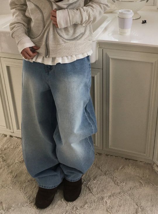 BAON（バオン）の「Hirushi Washing Wide Denim Pants（Pants）」