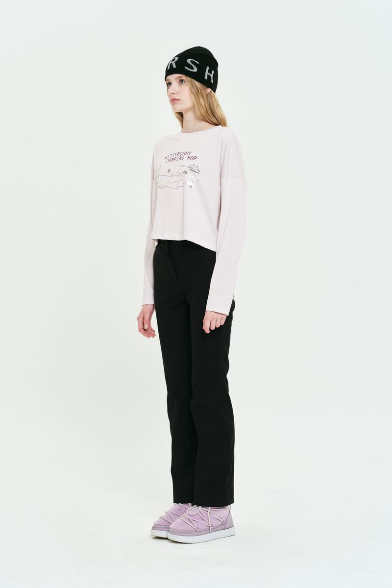 COLLECTION FLEXIBLE BOOTCUT PANTS [BLACK]