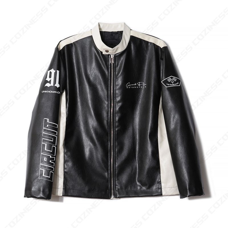 90's Bike Leather Jacket (2 colors)
