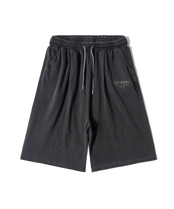 QT8 GARMENTS（キューティーエイトガーメント）の「LB Washed Wide Bermuda Sweat Shorts (Charcoal)（Pants）」