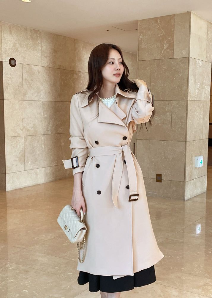 Azel Double Long Trench Coat
