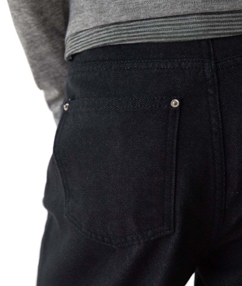 Gus Roll-Up Straight Low-Rise Denim