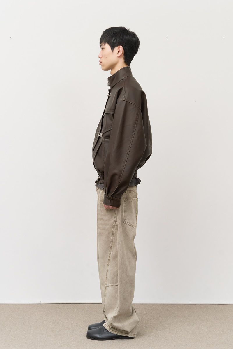 Hook Washed Leather Jacket