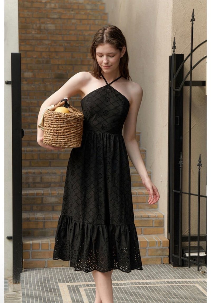 Camellia Dress Black