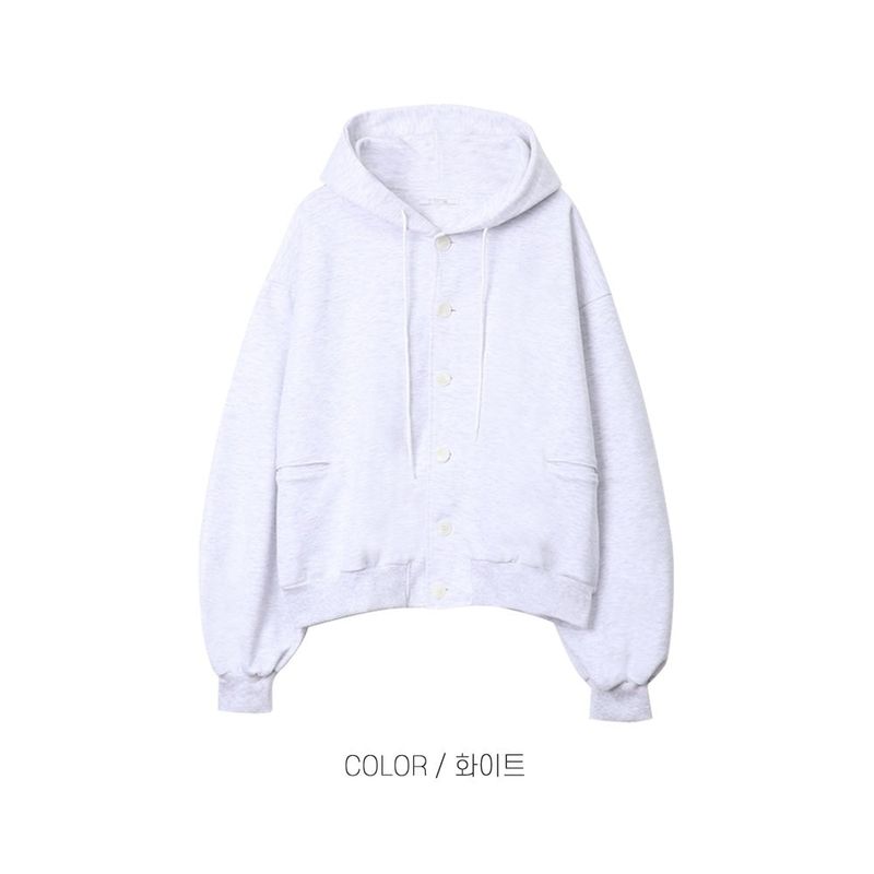 Nest Button Hoodie Zip-Up (3 Colors)