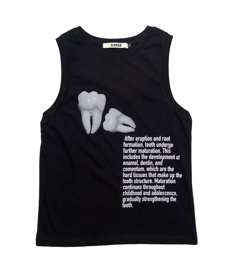 KATER（カーター）の「Teeth Sleeveless Tee Black（Tops）」