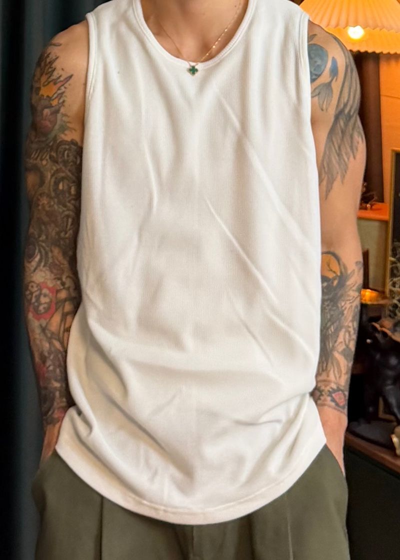Waffle Layered Tank Top 3COLOR