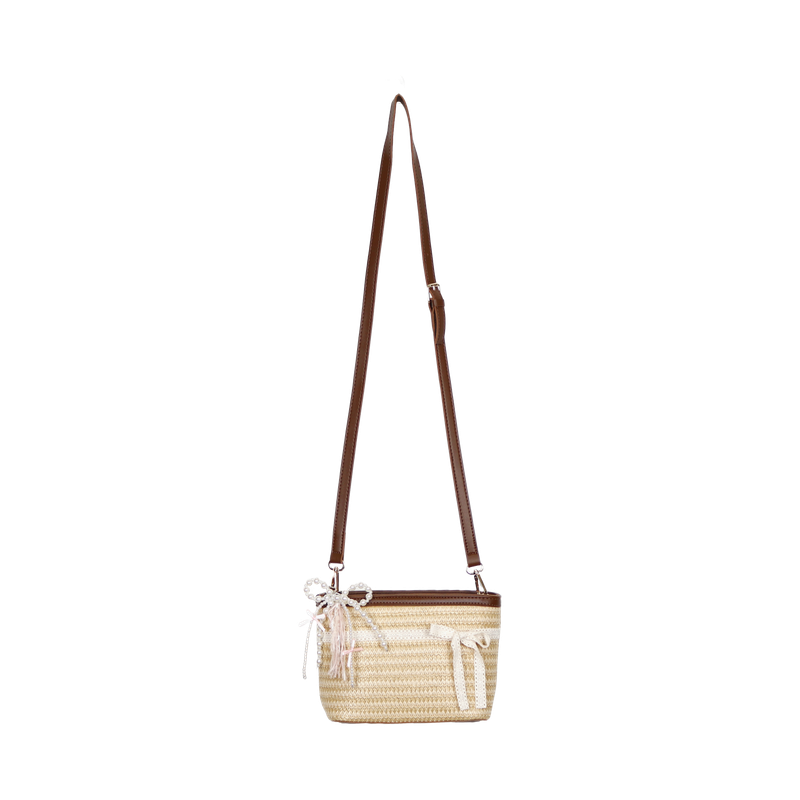 PEARL RIBBON TASSEL KEYRING