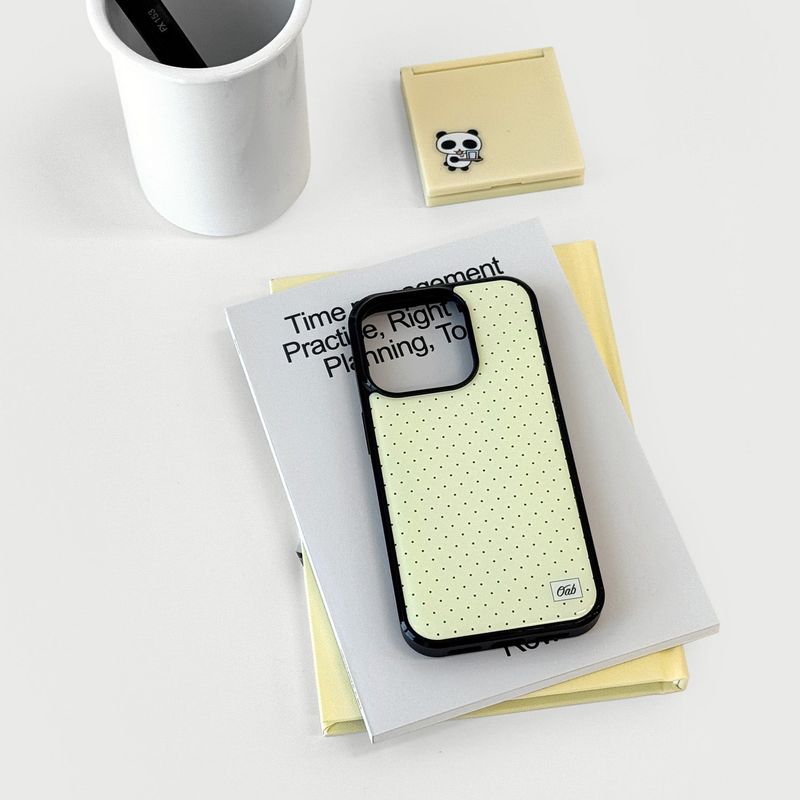 Dot epoxy case (lemon)