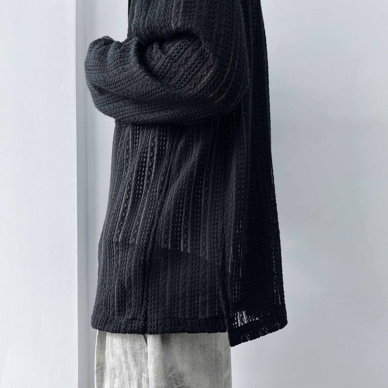 Dual-Pocket Sheer Shirt