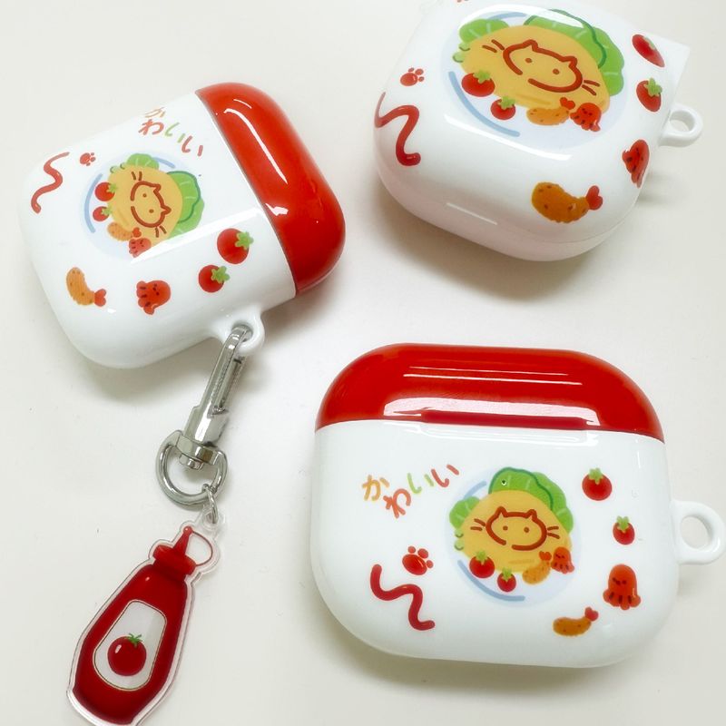Omurice Airpods case + charm