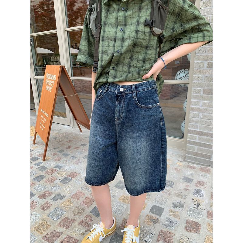 Kirin Bermuda denim pants