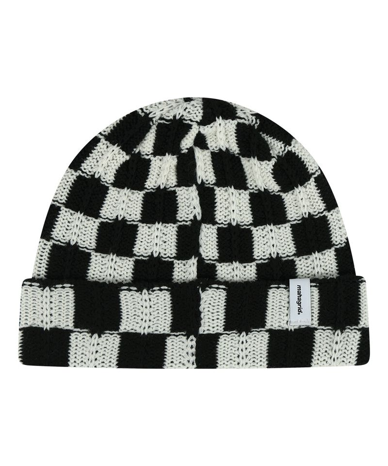 CHECKERBOARD BEANIE