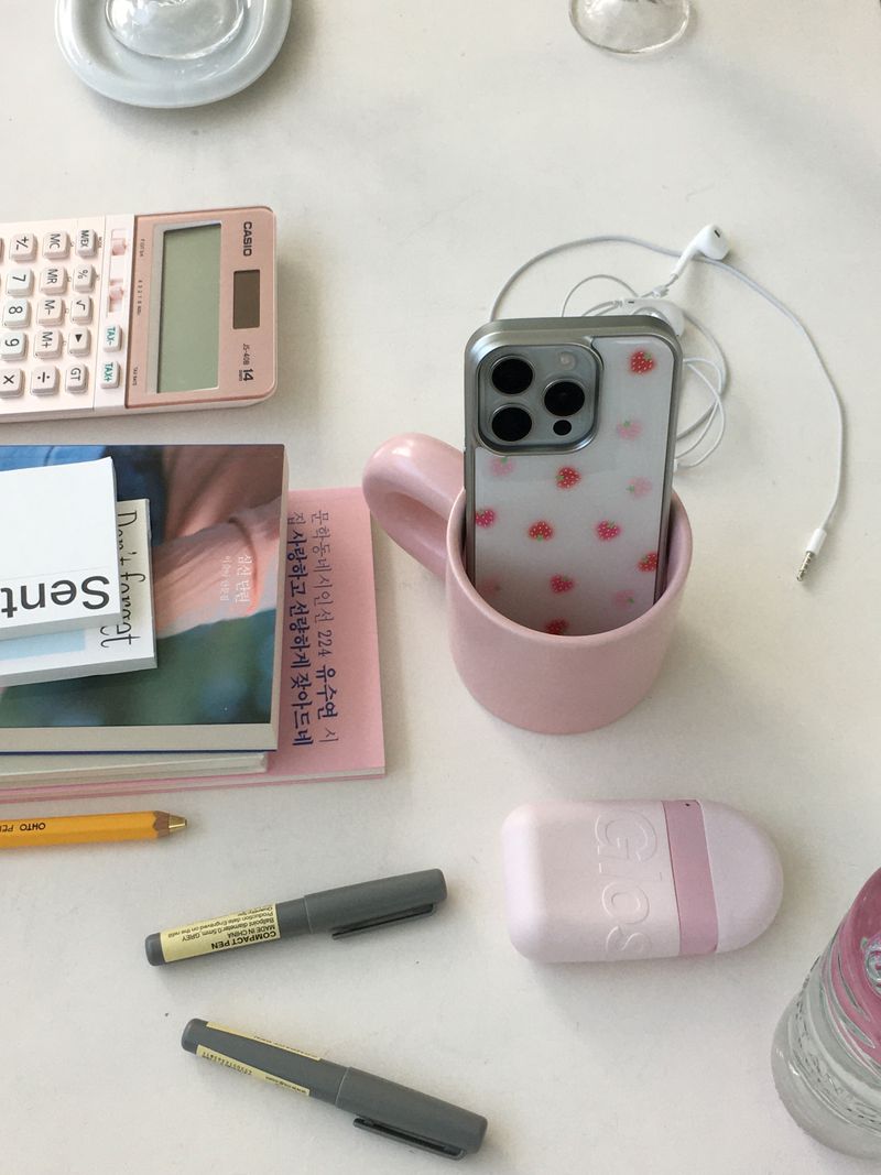 loveberry silver epoxy case (pink)