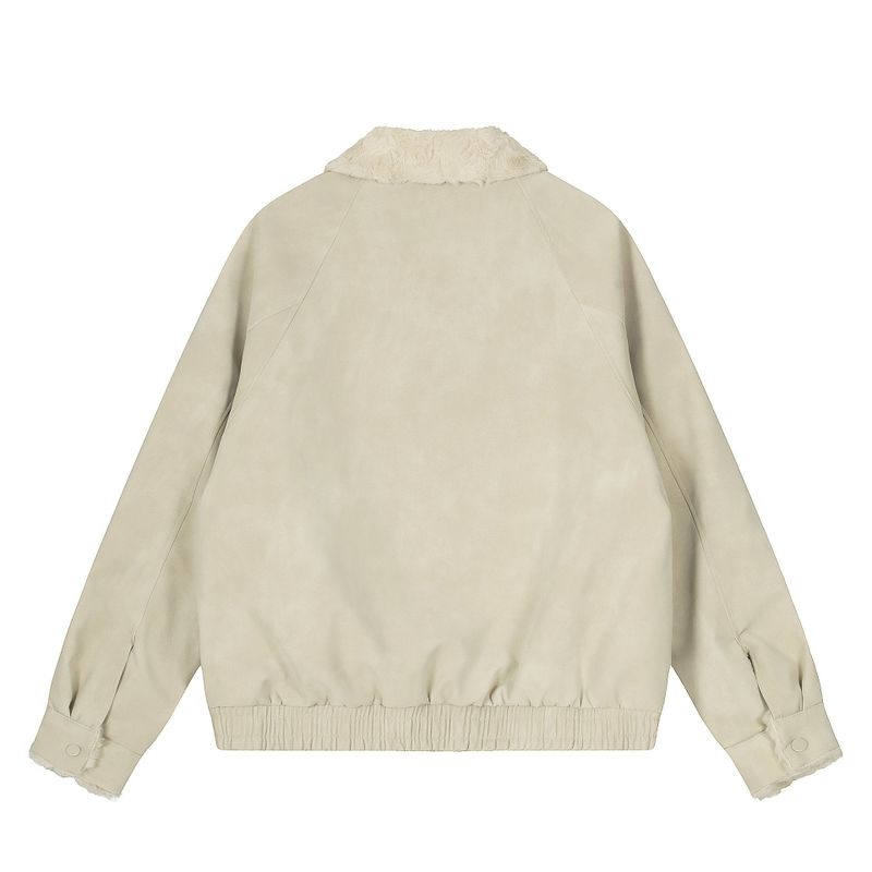 Reind Fur Detail Suede Jacket