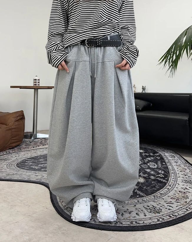 SATIIIZ（サティーズ）の「Rickle Yoke Pintuck Sweatpants（Pants）」