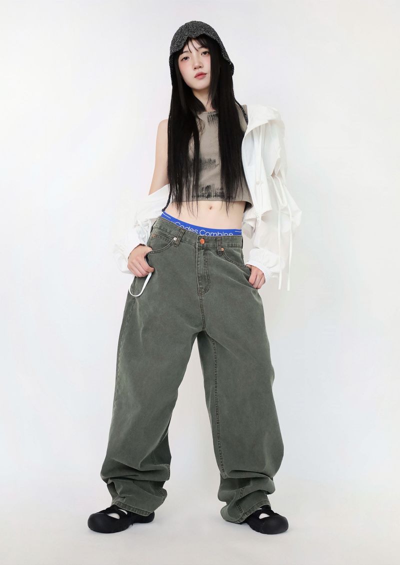 Bold Hue wide jeans