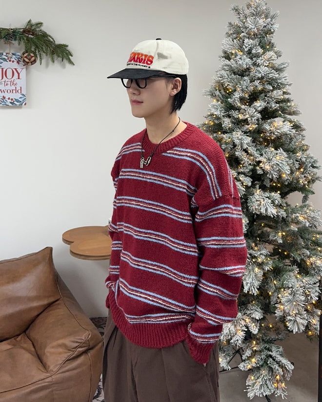 SATIIIZ（サティーズ）の「Russ Striped Knit（Tops）」