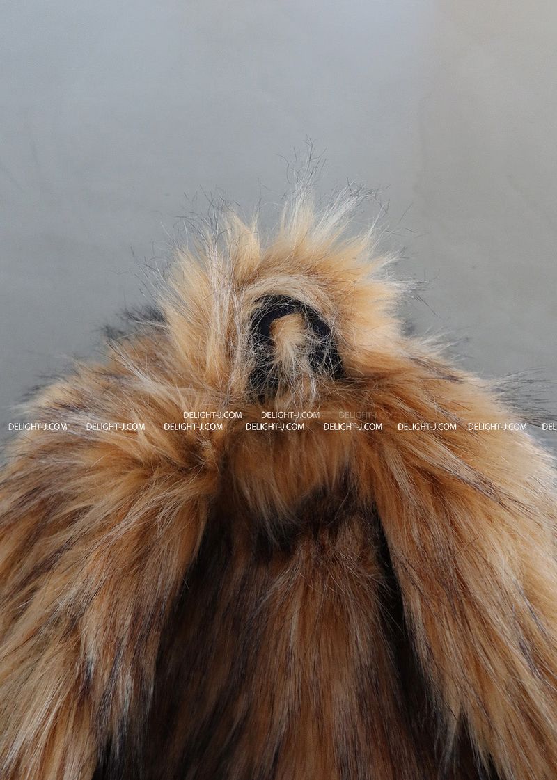 Raccoon Fake Fur Backpack
