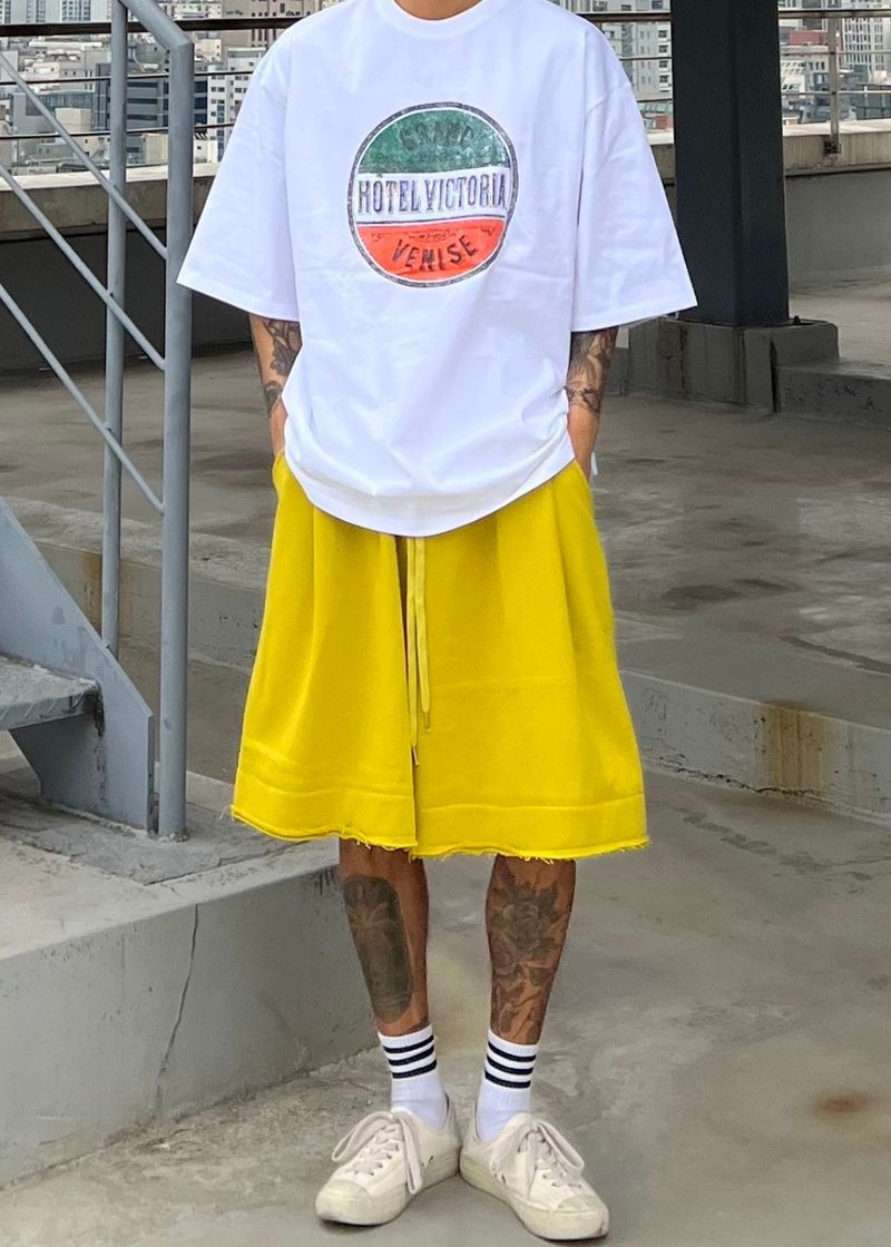 Essential flared half Pants 4COLOR