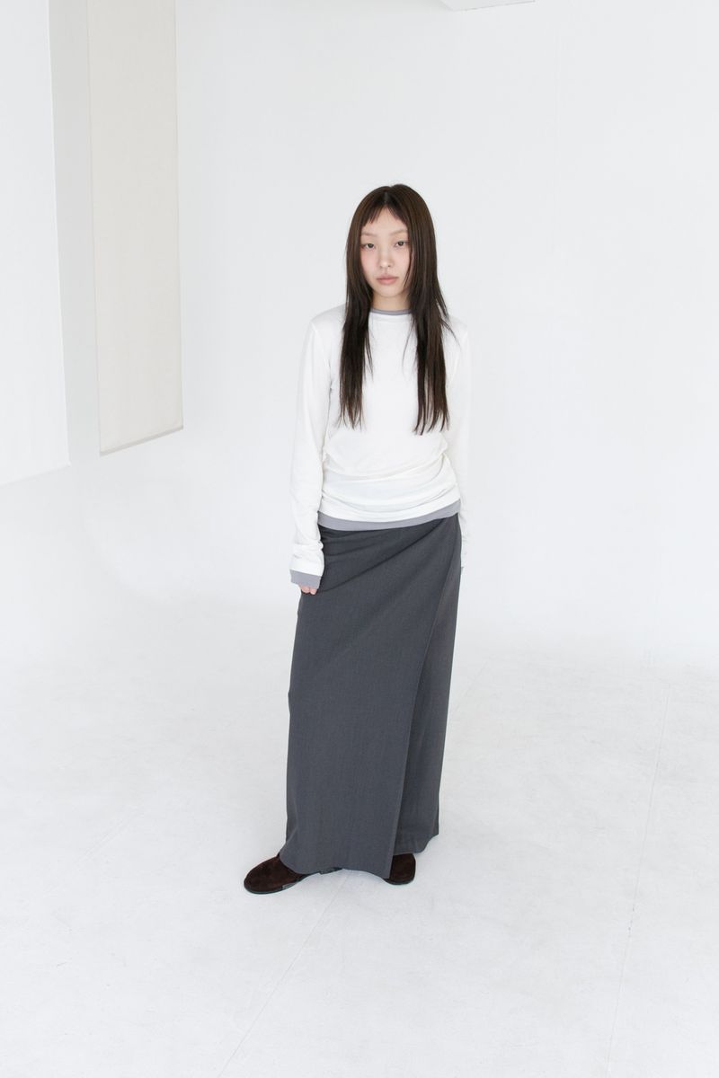color layered long top(4colors)