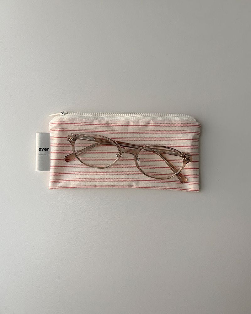 Pin stripe tool pouch - red