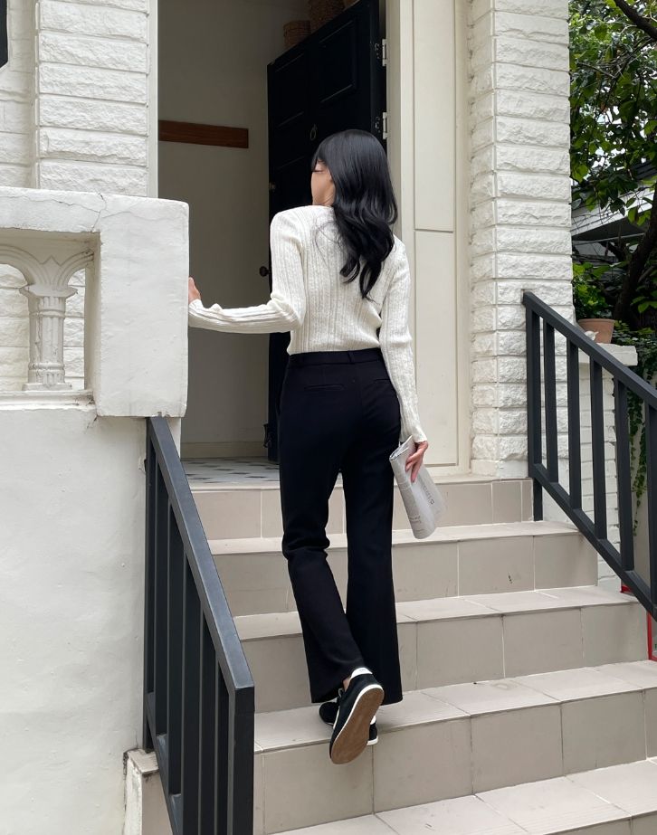 Masen Banding Span Bootcut Slacks