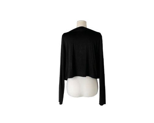 Eo Soft Slim Long Sleeve Shawl Open Cardigan