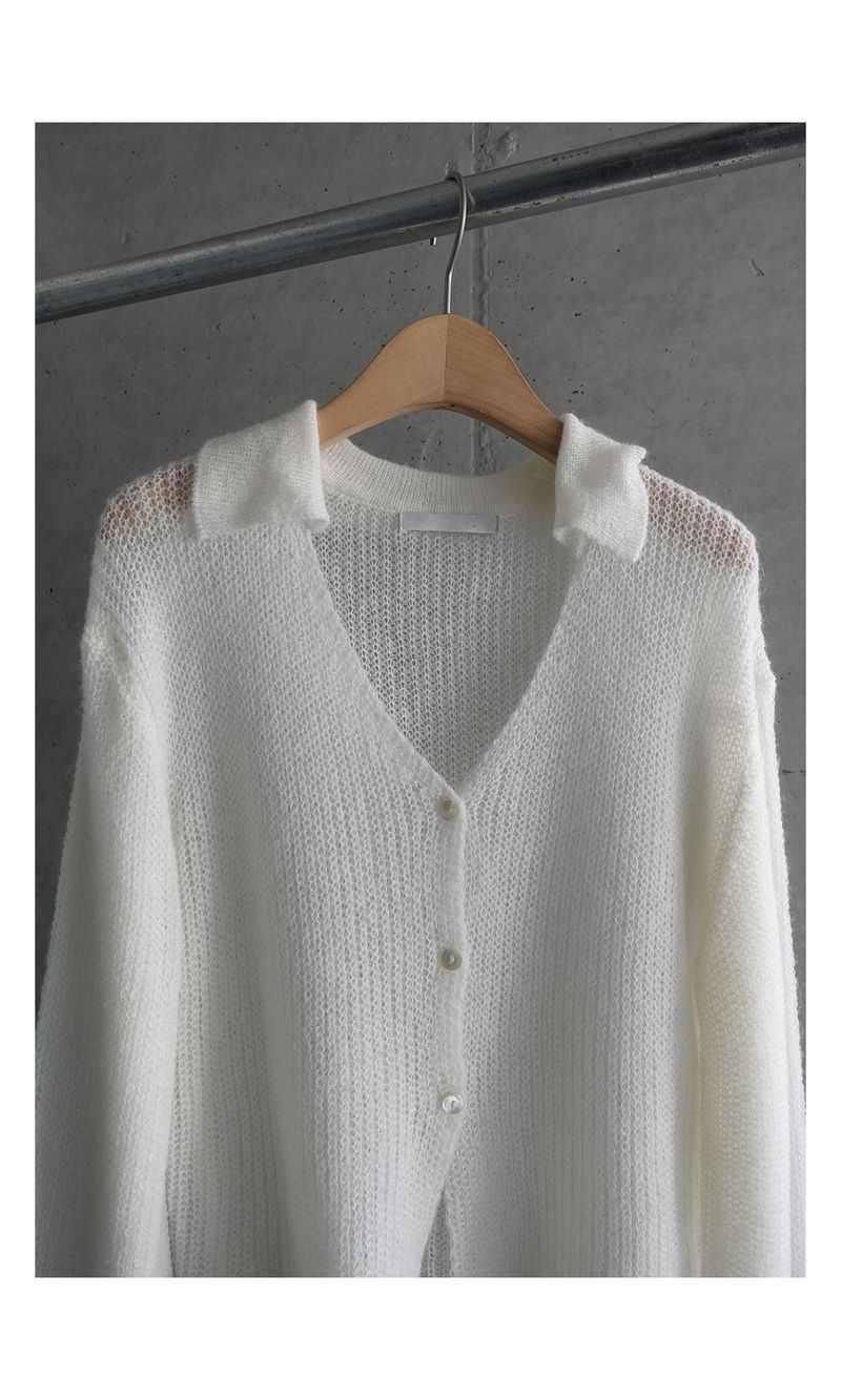 Lily kid mohair cardigan (2C)