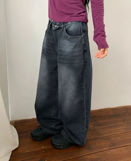 BAON（バオン）の「ソフィス オビー フォールディング ワイド デニム パンツ（パンツ）」