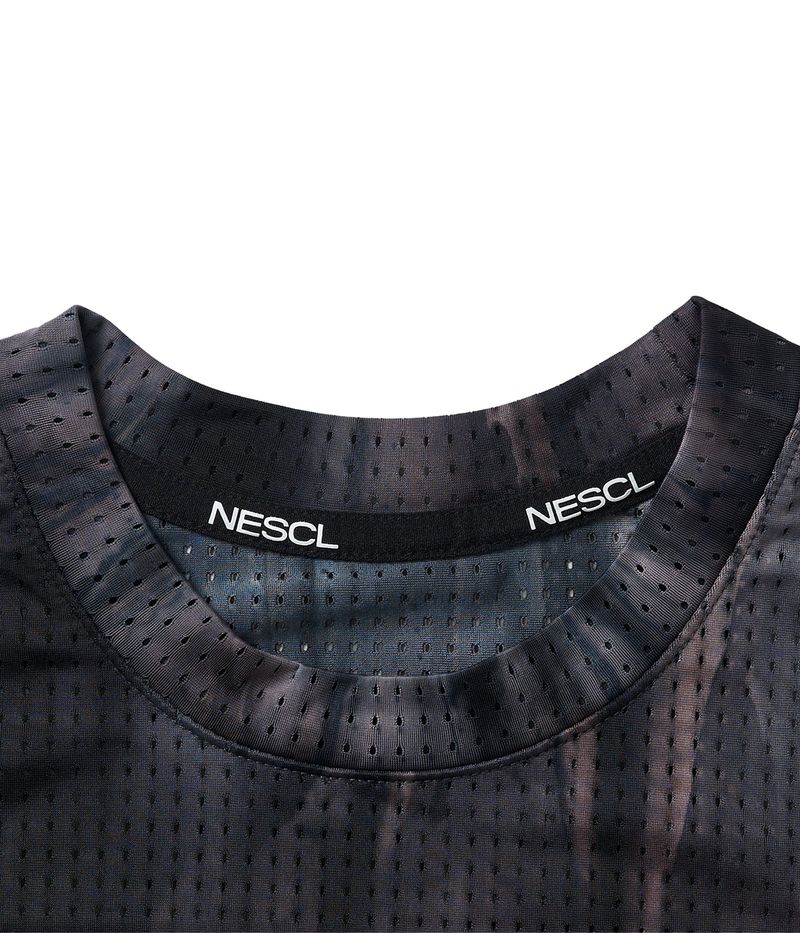 (W) Air Vent Tie-Dye Racing Dot Symbol Crop T-Shirt (Aurora)