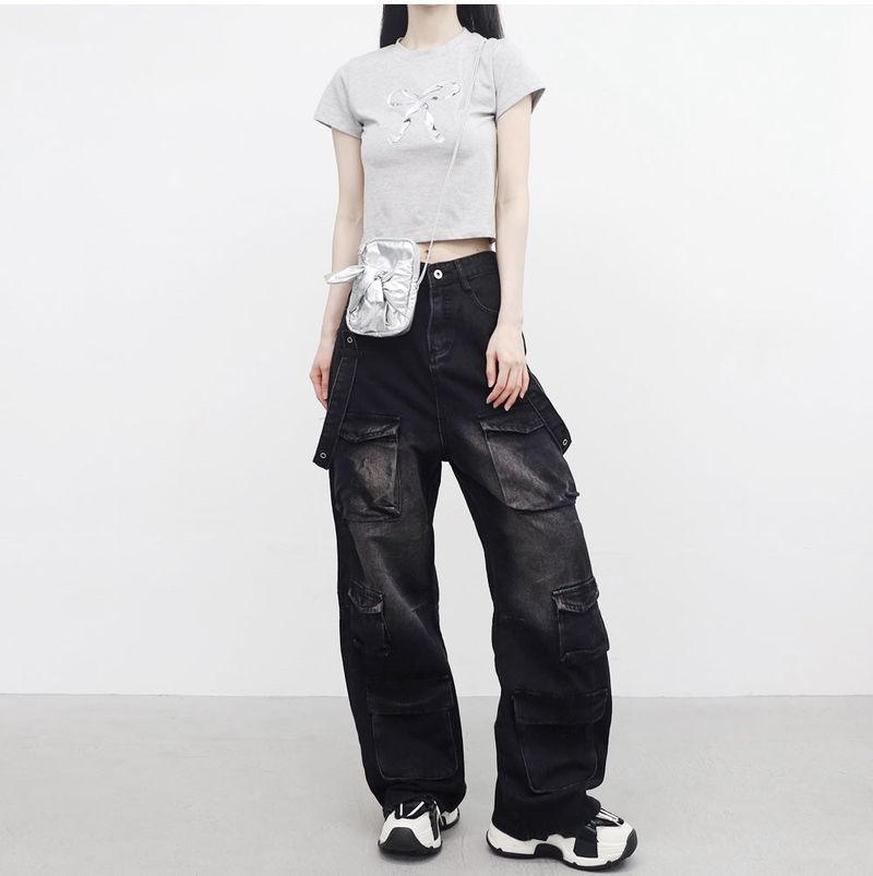 Ibian pocket strap pants