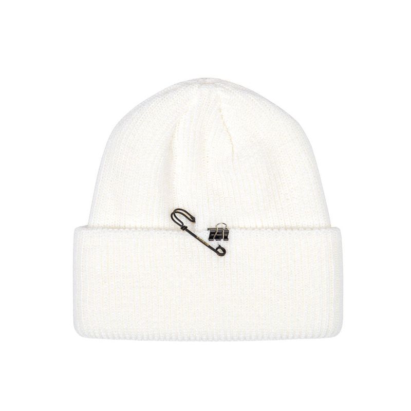 BBD Signature Custom Long Beanie (White)