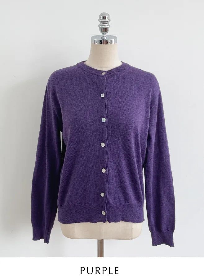 Moz Round Knit Cardigan