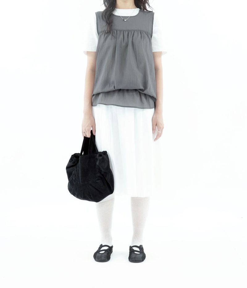 [fiebre] sheer 2way sleeveless top 