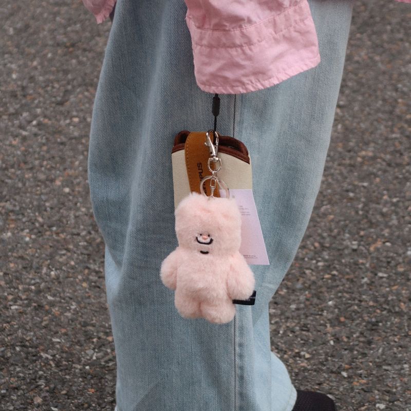 tuteogi peach pink doll keyring