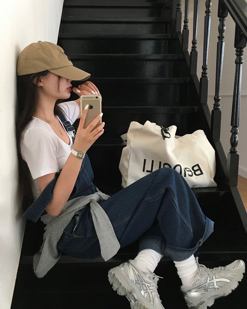 [ORIGINAL] Good Day Overall Stripe Wide Pants