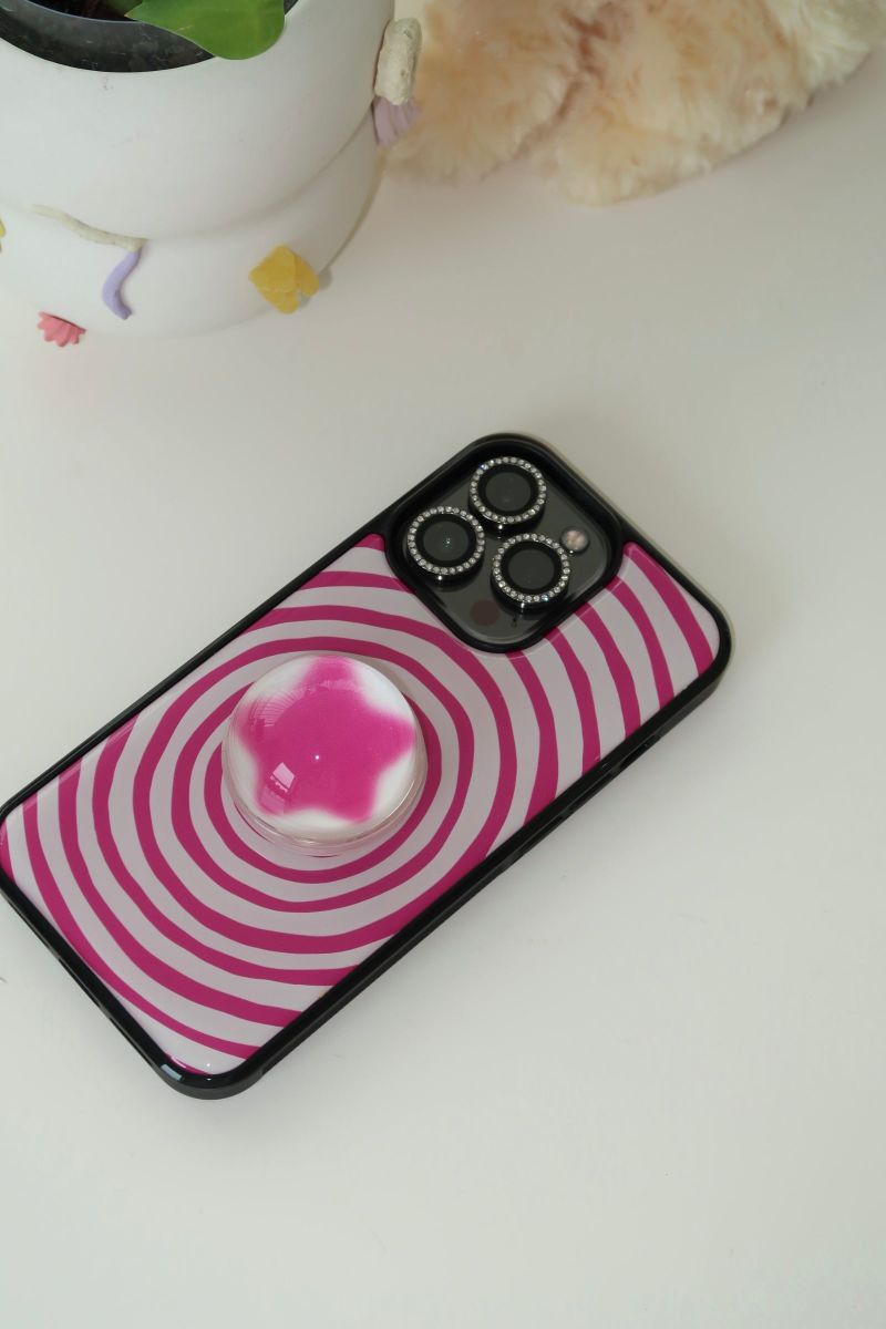 [MADE] bingle epoxy case + blur star tok SET (hot pink)