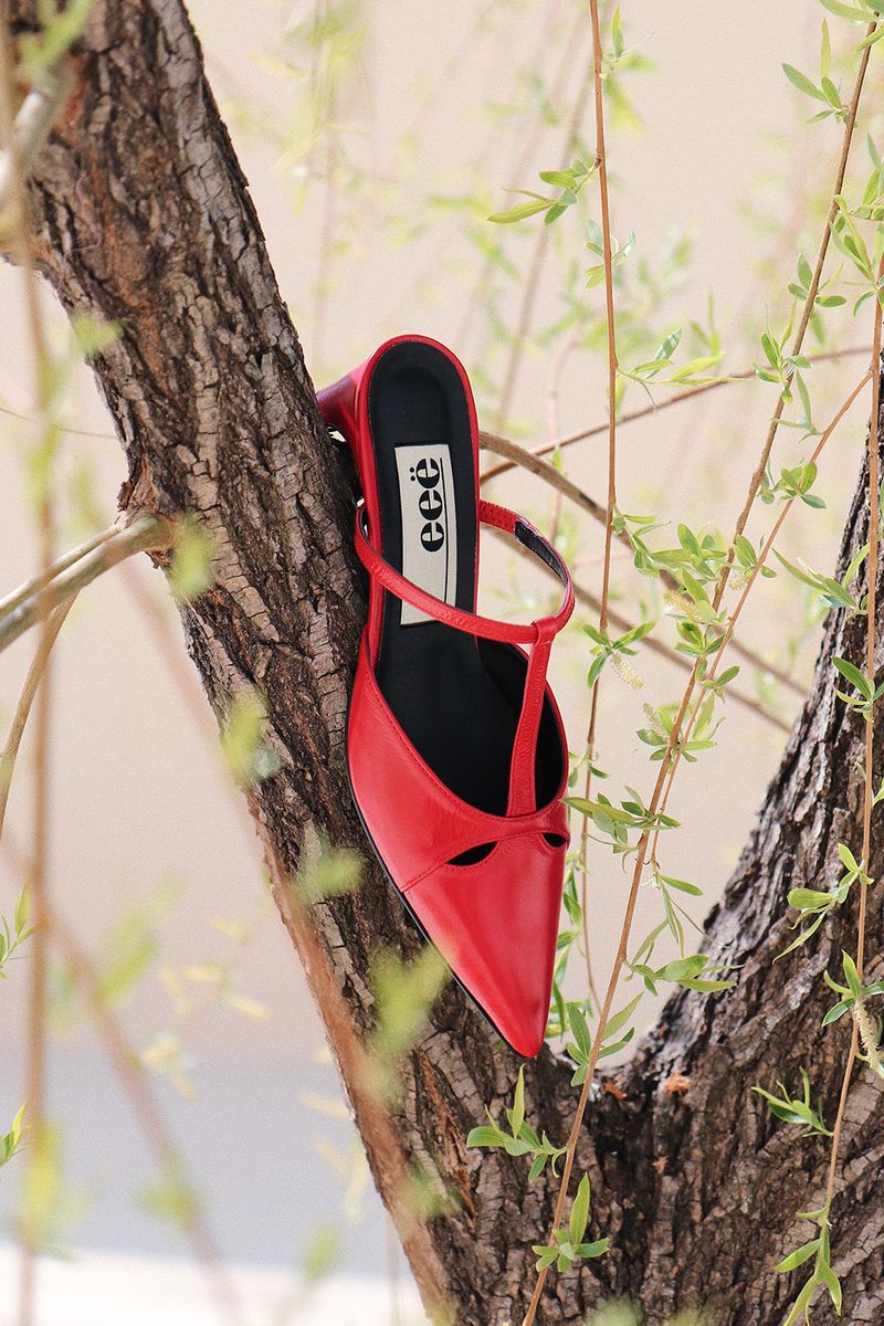 LIZ CUT-OUT STILETTO HEEL_3COLORS