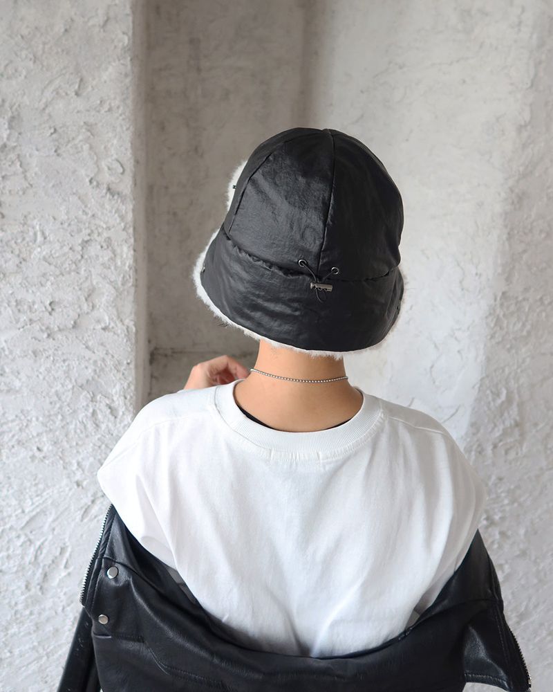 Roll-up Fake Fur Earned Truffle Hat