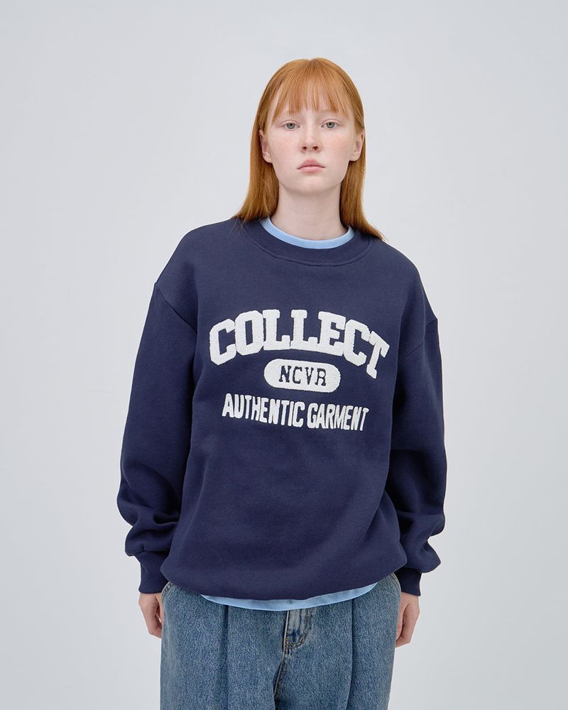 COLLECT LOGO SWEAT SHIRTS - NAVY